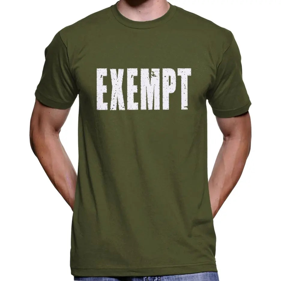 "Exempt" Anti Face Mask Covid Vaccine T-Shirt Wide Awake Clothing