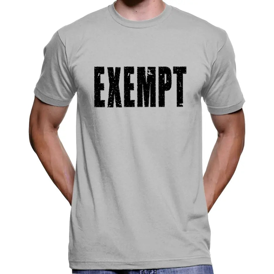 "Exempt" Anti Face Mask Covid Vaccine T-Shirt Wide Awake Clothing