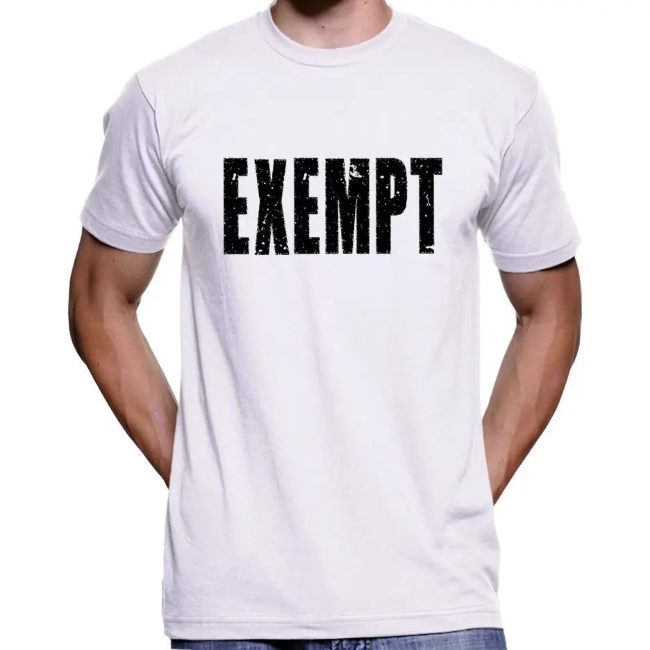 "Exempt" Anti Face Mask Covid Vaccine T-Shirt Wide Awake Clothing