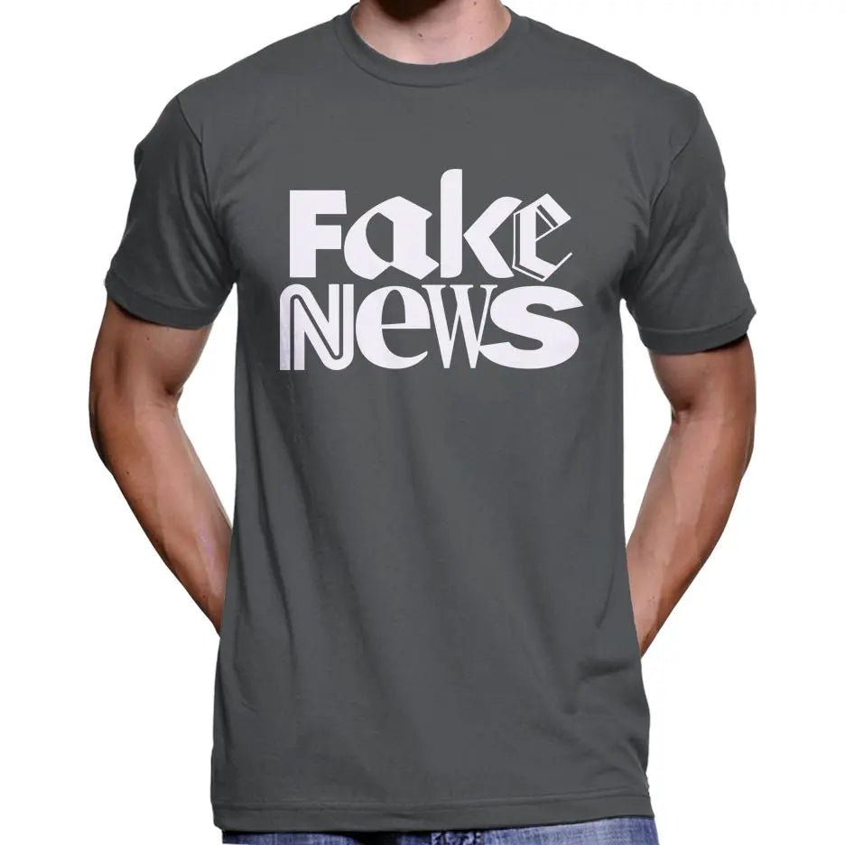 "Fake News" Anti Mainstream Media T-Shirt Wide Awake Clothing