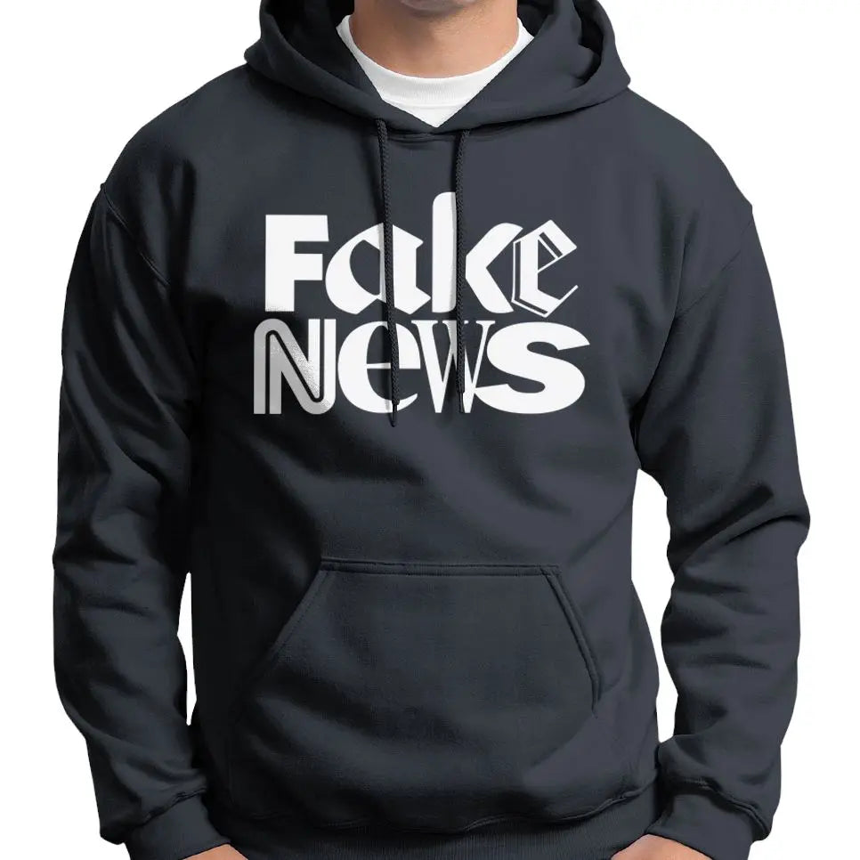 "Fake News" Anti Mainstream Media Hoodie Wide Awake Clothing