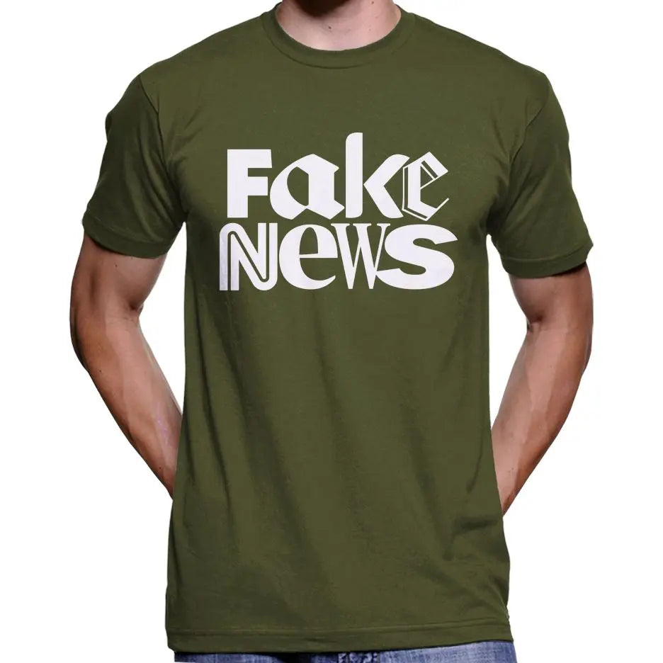 "Fake News" Anti Mainstream Media T-Shirt Wide Awake Clothing
