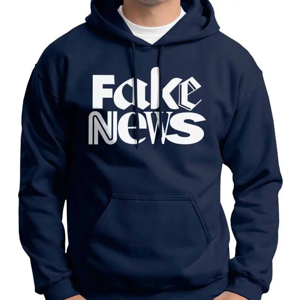 "Fake News" Anti Mainstream Media Hoodie Wide Awake Clothing