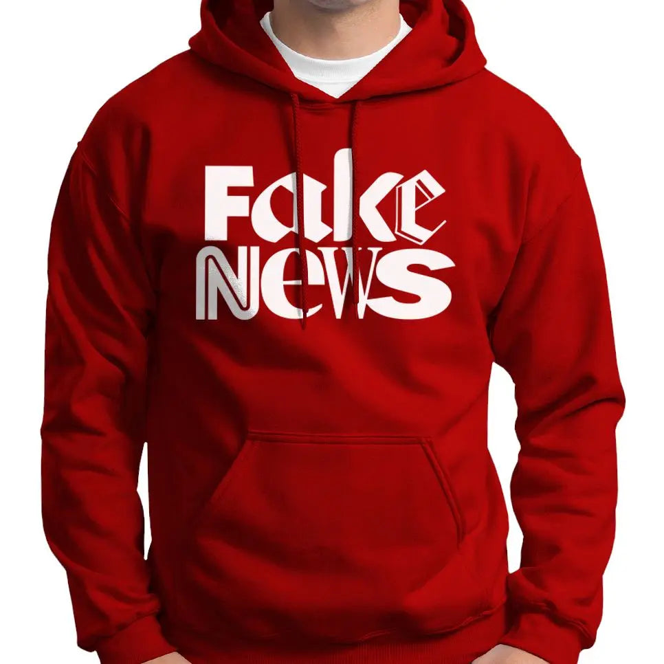 "Fake News" Anti Mainstream Media Hoodie Wide Awake Clothing