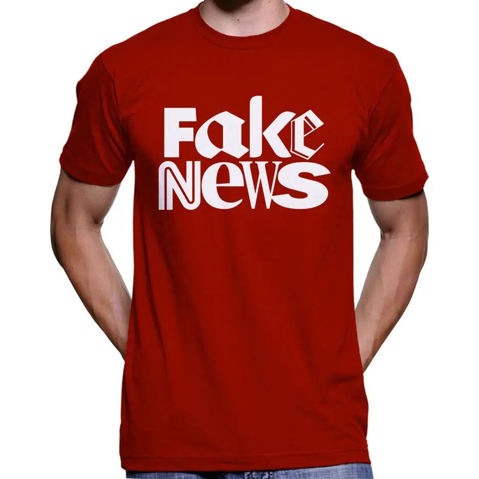 "Fake News" Anti Mainstream Media T-Shirt Wide Awake Clothing