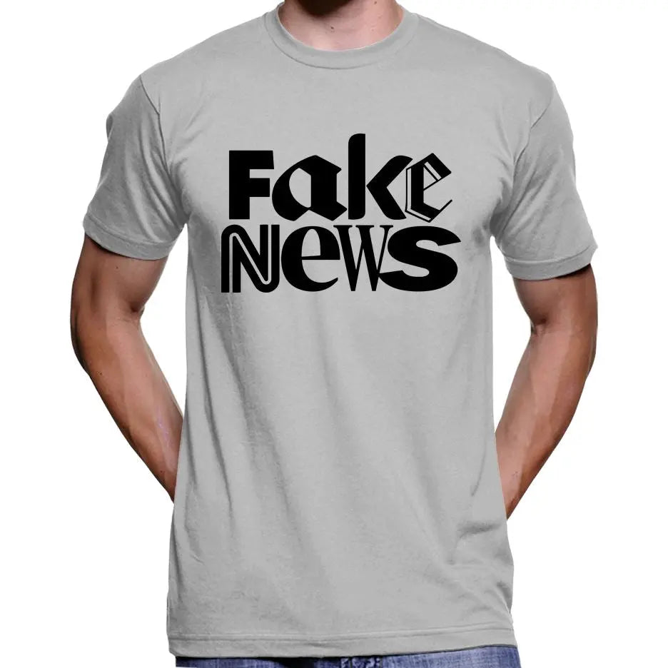 "Fake News" Anti Mainstream Media T-Shirt Wide Awake Clothing