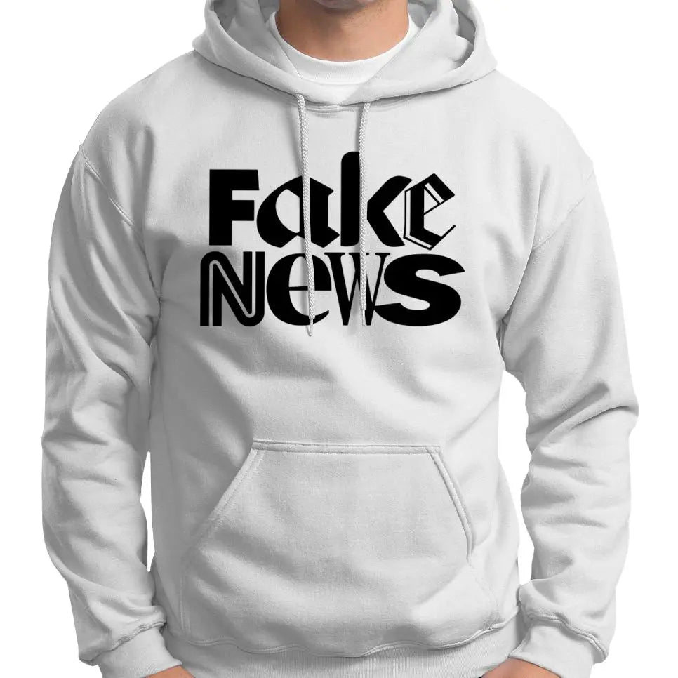 "Fake News" Anti Mainstream Media Hoodie Wide Awake Clothing