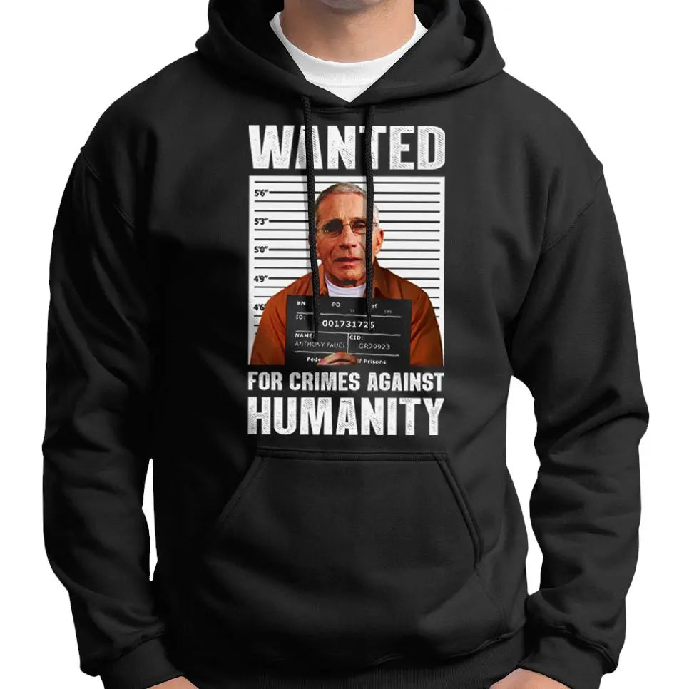Anthony Fauci Wanted Poster Hoodie Wide Awake Clothing