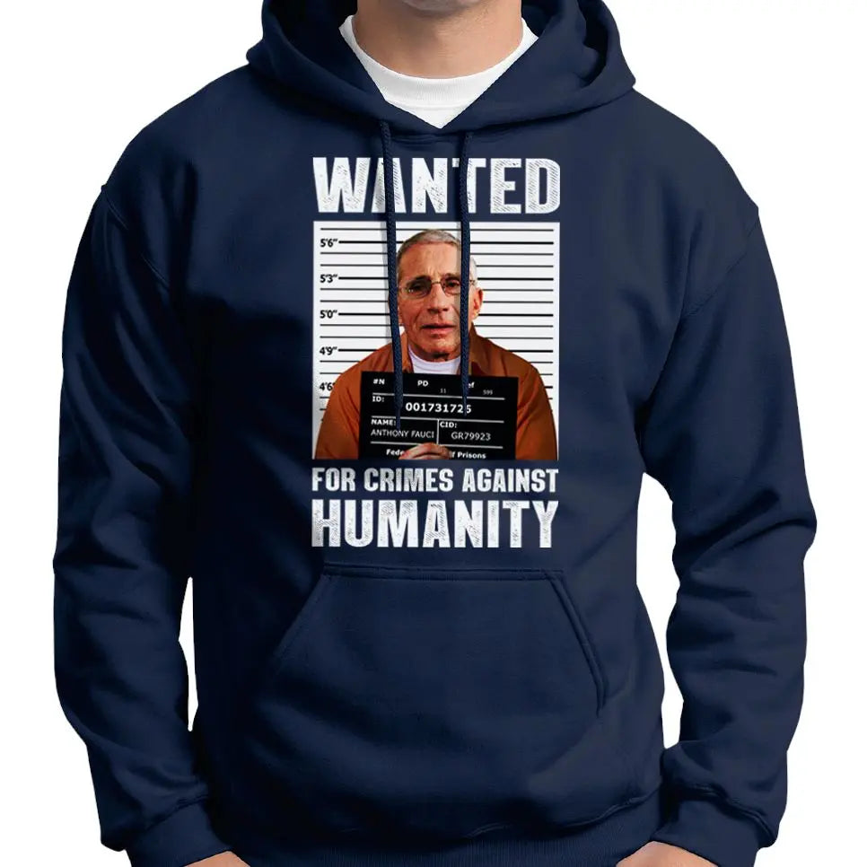 Anthony Fauci Wanted Poster Hoodie Wide Awake Clothing