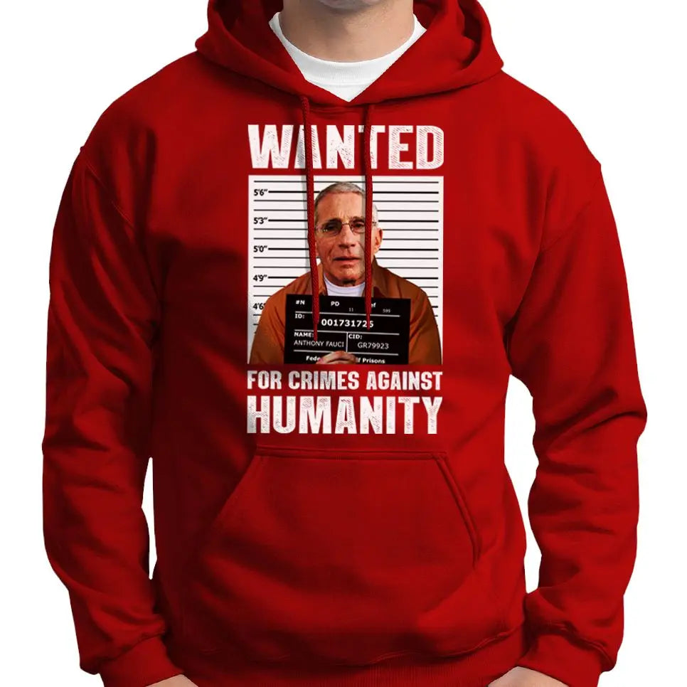 Anthony Fauci Wanted Poster Hoodie Wide Awake Clothing