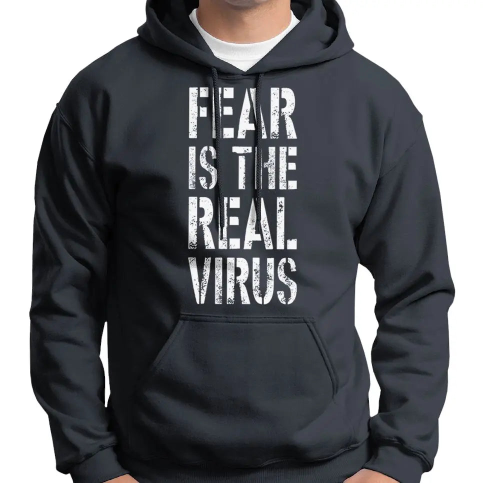 "Fear Is The Real Virus" Hoodie Wide Awake Clothing