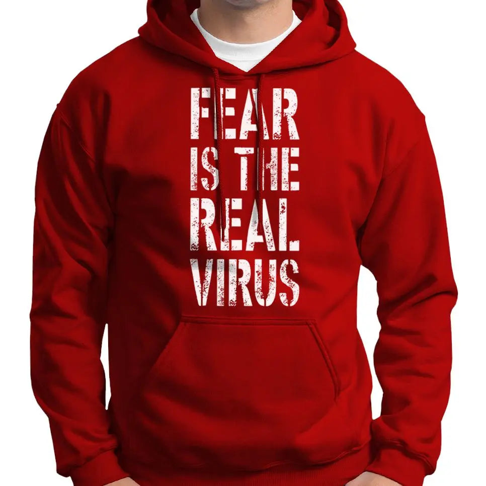 "Fear Is The Real Virus" Hoodie Wide Awake Clothing