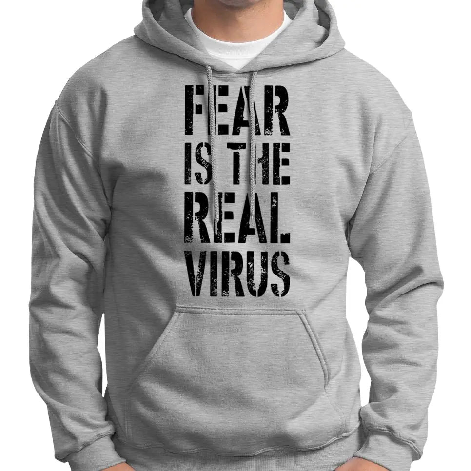 "Fear Is The Real Virus" Hoodie Wide Awake Clothing