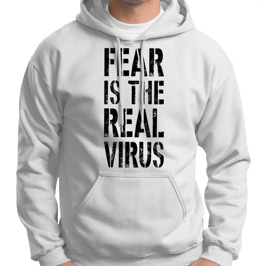 "Fear Is The Real Virus" Hoodie Wide Awake Clothing