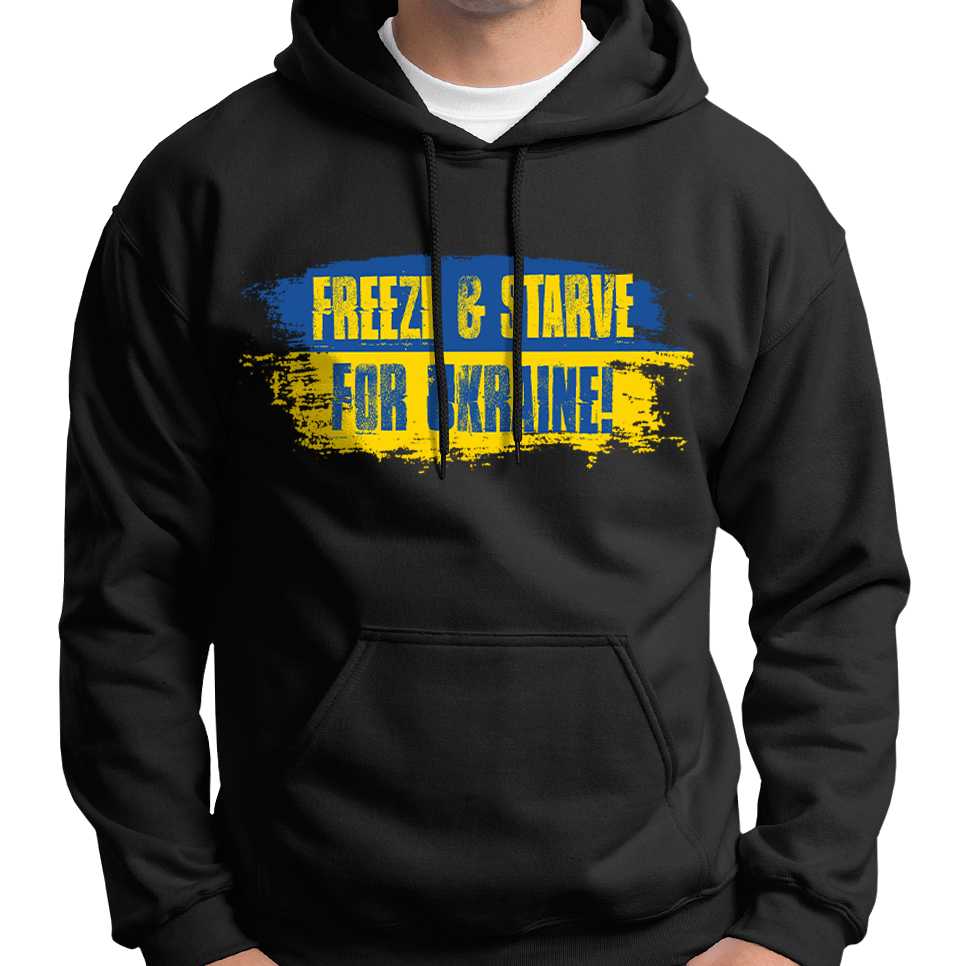 Freeze & Starve For Ukraine Hoodie Wide Awake Clothing