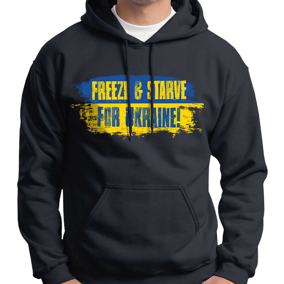 Freeze & Starve For Ukraine Hoodie Wide Awake Clothing