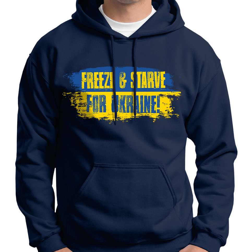 Freeze & Starve For Ukraine Hoodie Wide Awake Clothing