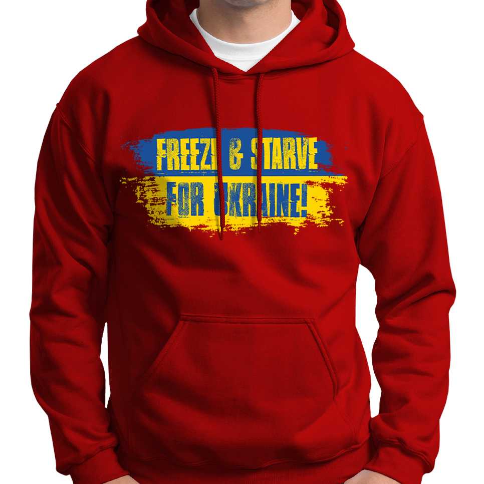 Freeze & Starve For Ukraine Hoodie Wide Awake Clothing