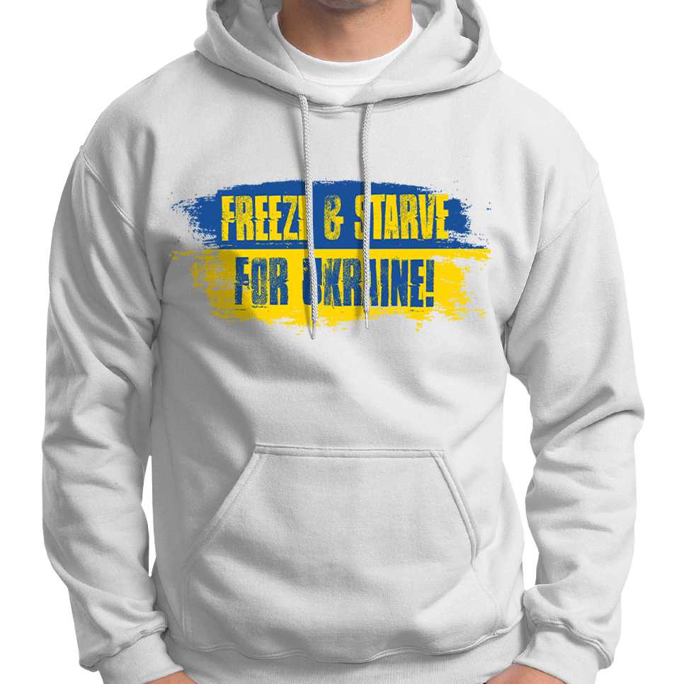Freeze & Starve For Ukraine Hoodie Wide Awake Clothing