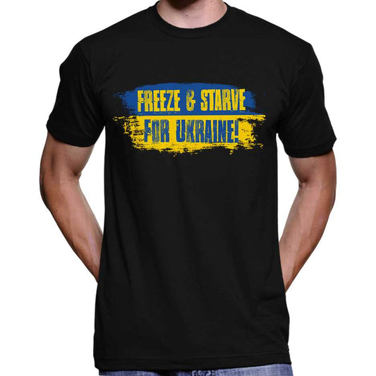 Freeze & Starve For Ukraine T-Shirt Wide Awake Clothing