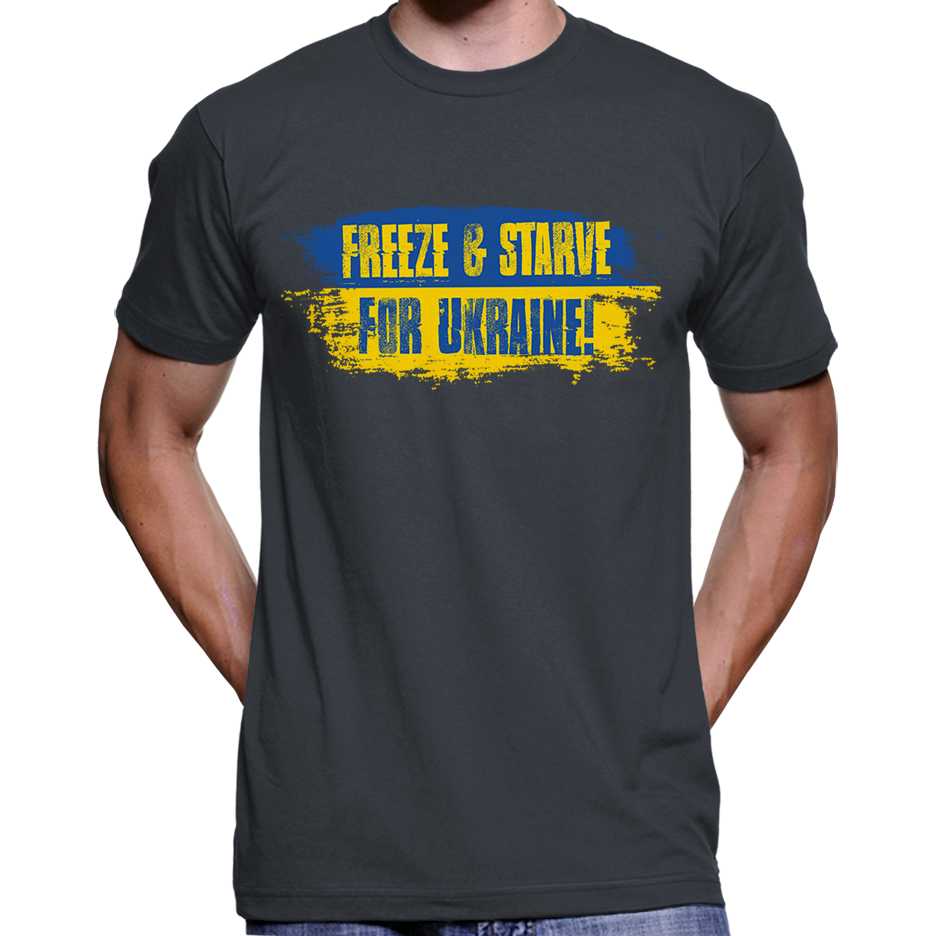 Freeze & Starve For Ukraine T-Shirt Wide Awake Clothing