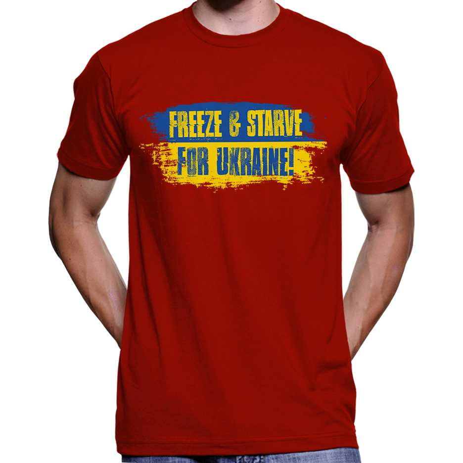 Freeze & Starve For Ukraine T-Shirt Wide Awake Clothing