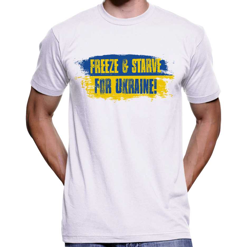 Freeze & Starve For Ukraine T-Shirt Wide Awake Clothing