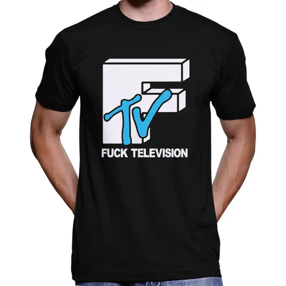 Fuck Television MTV Parody T-Shirt Wide Awake Clothing