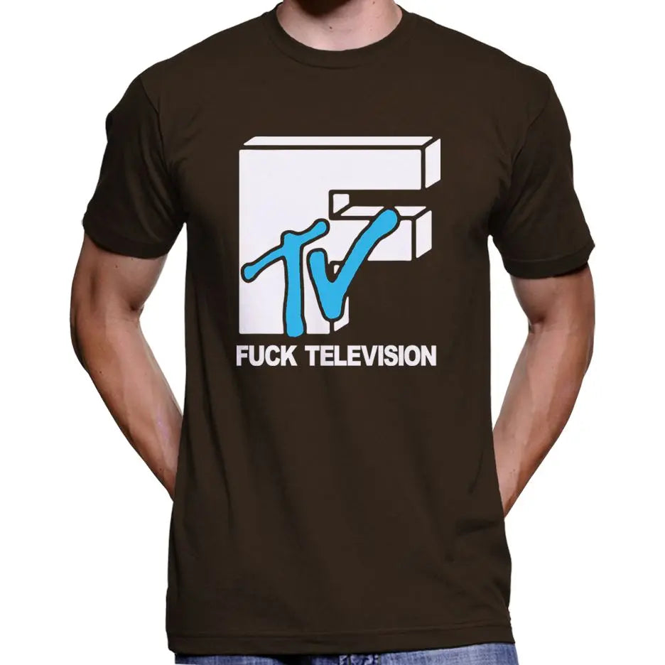 Fuck Television MTV Parody T-Shirt Wide Awake Clothing