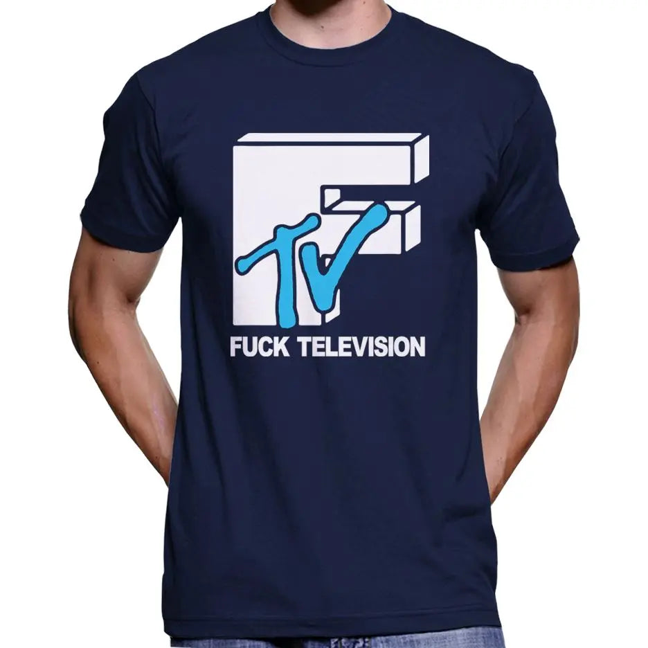 Fuck Television MTV Parody T-Shirt Wide Awake Clothing