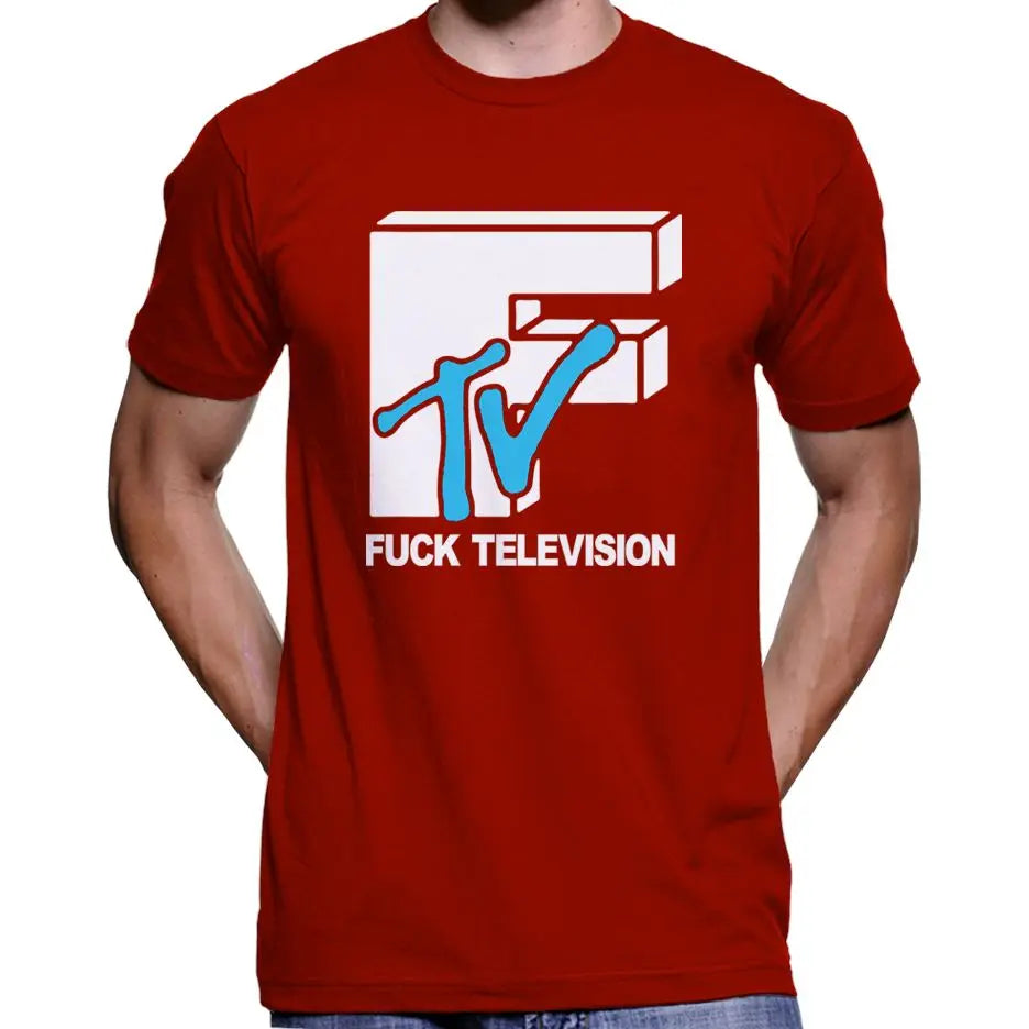 Fuck Television MTV Parody T-Shirt Wide Awake Clothing