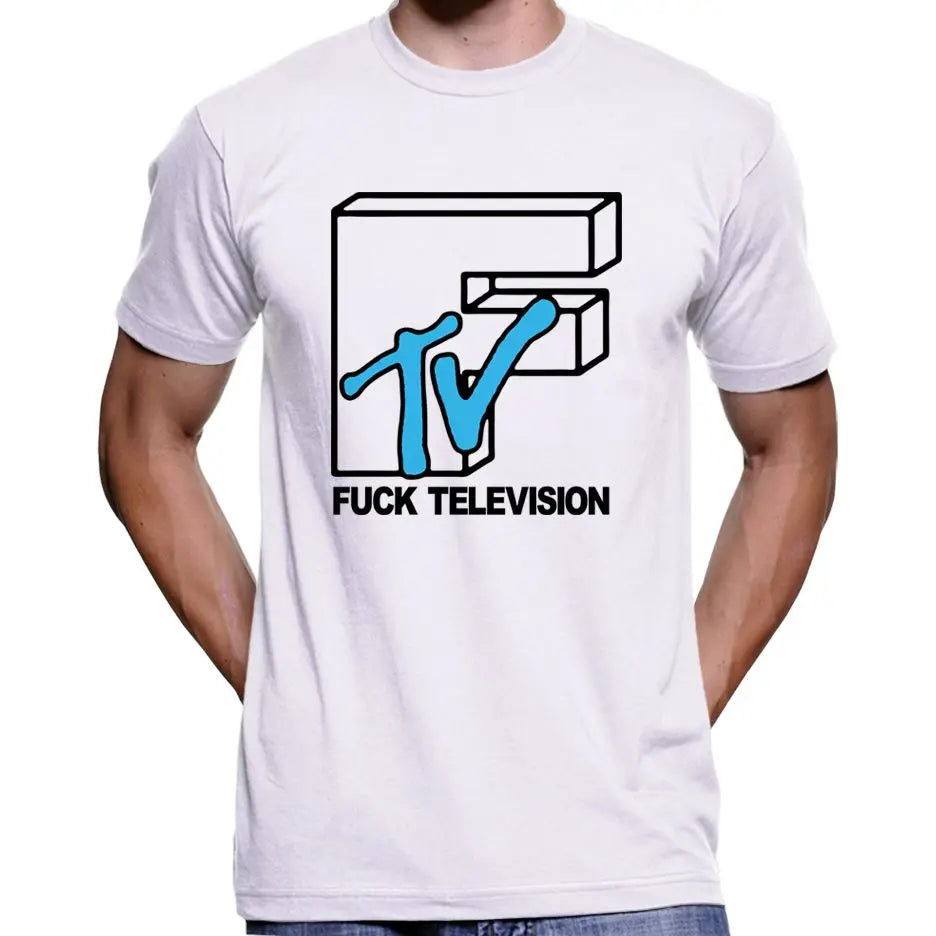 Fuck Television MTV Parody T-Shirt Wide Awake Clothing