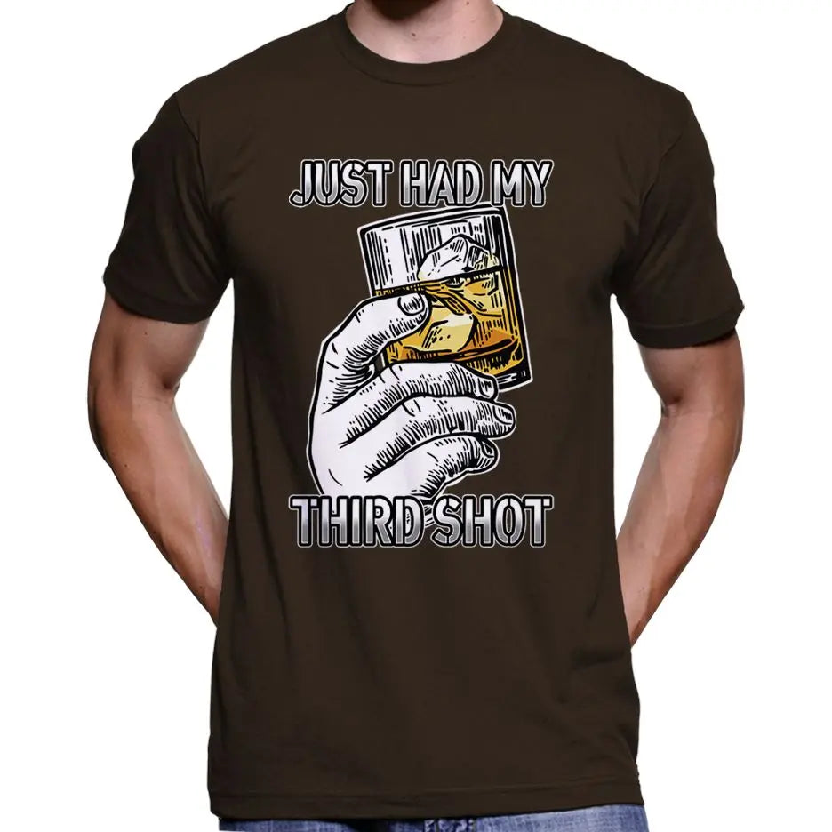 "Just Had My Third Shot" Anti Covid Vaccine T-Shirt Wide Awake Clothing