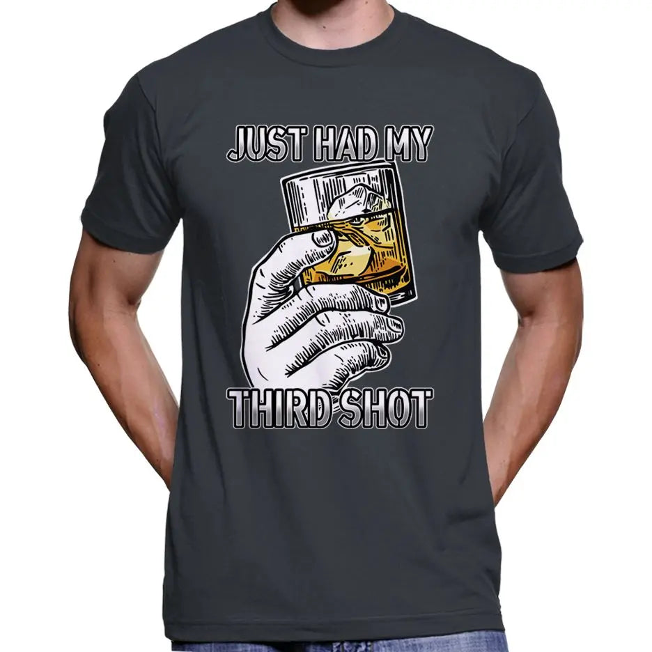"Just Had My Third Shot" Anti Covid Vaccine T-Shirt Wide Awake Clothing