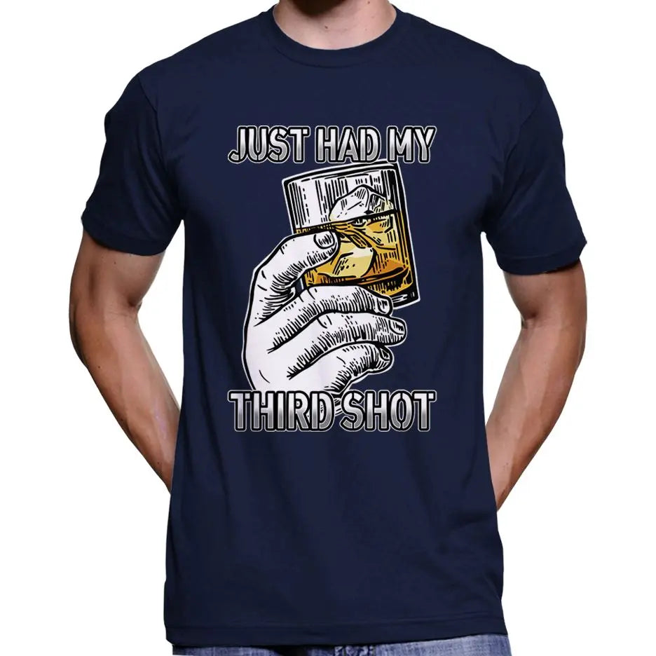 "Just Had My Third Shot" Anti Covid Vaccine T-Shirt Wide Awake Clothing