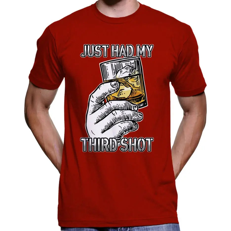 "Just Had My Third Shot" Anti Covid Vaccine T-Shirt Wide Awake Clothing