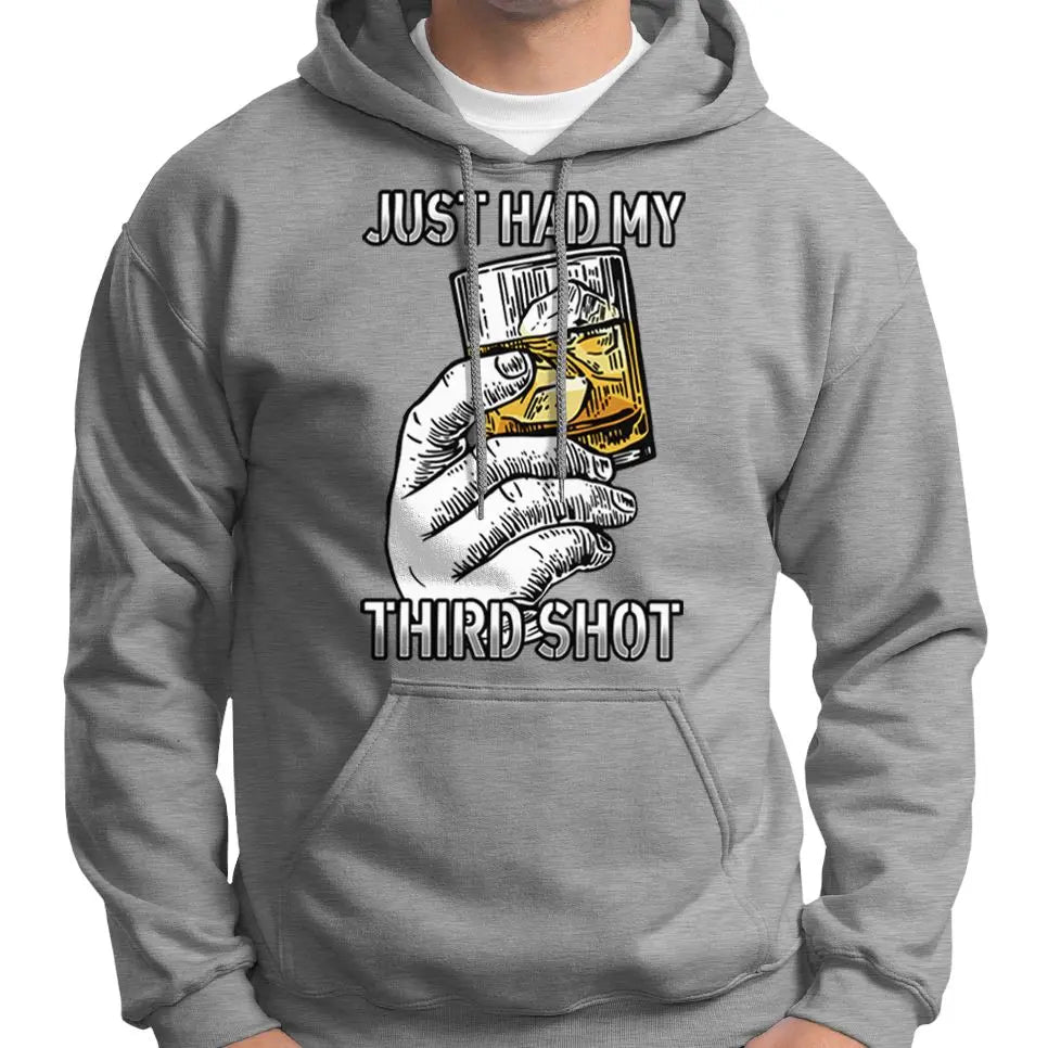 "Just Had My Third Shot" Anti Covid Vaccine Hoodie Wide Awake Clothing