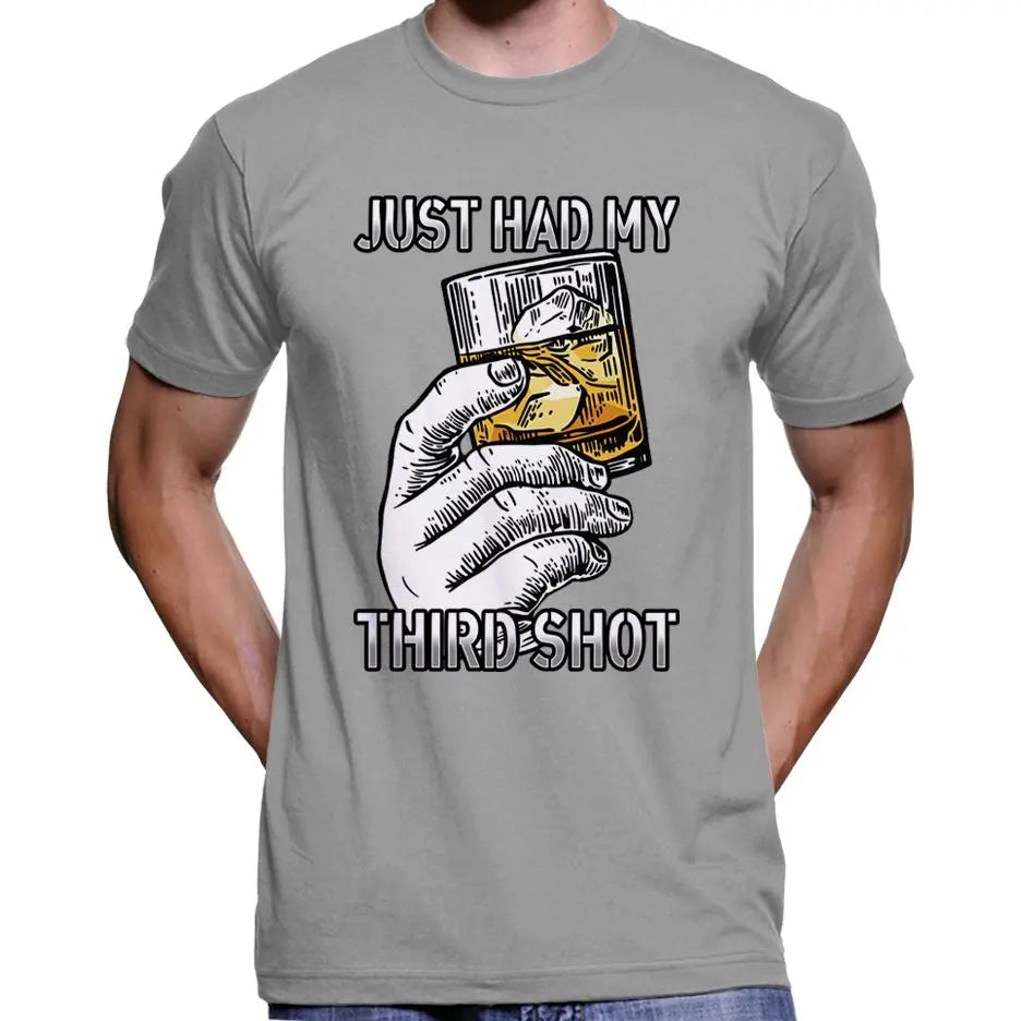 "Just Had My Third Shot" Anti Covid Vaccine T-Shirt Wide Awake Clothing