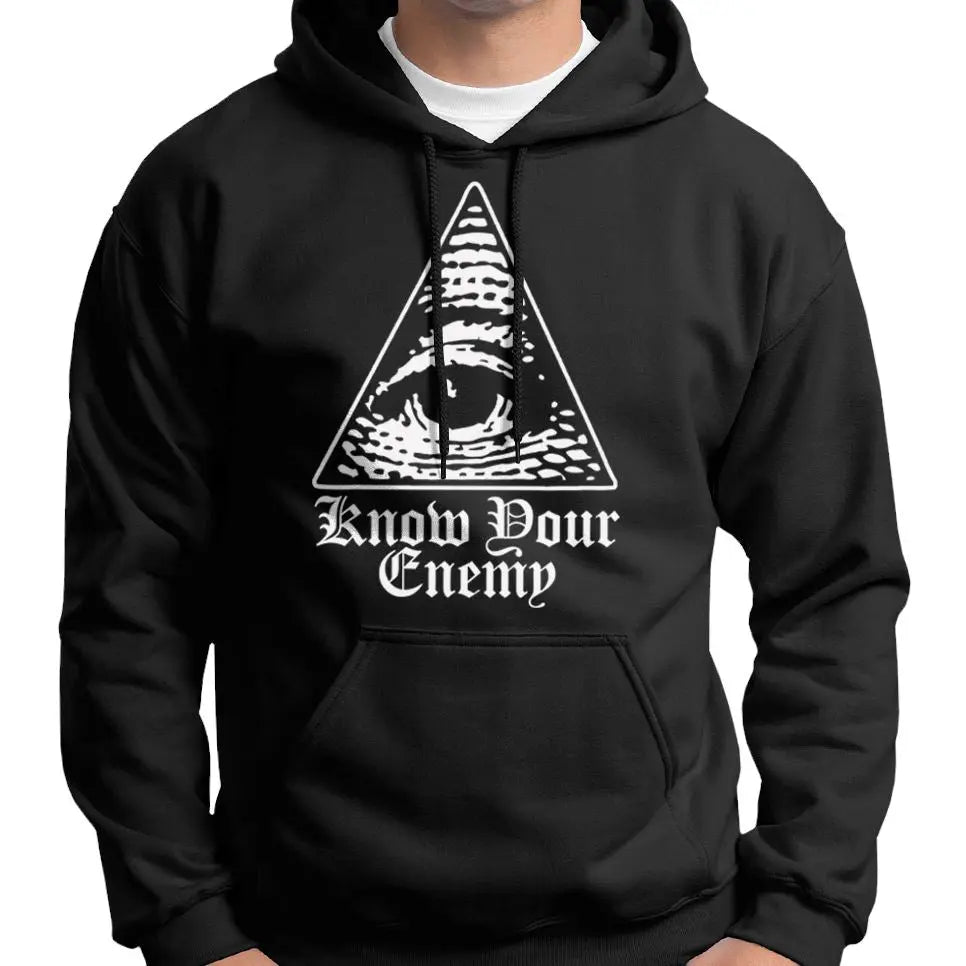"Know Your Enemy" Anti Illuminati All Seeing Eye Hoodie Wide Awake Clothing