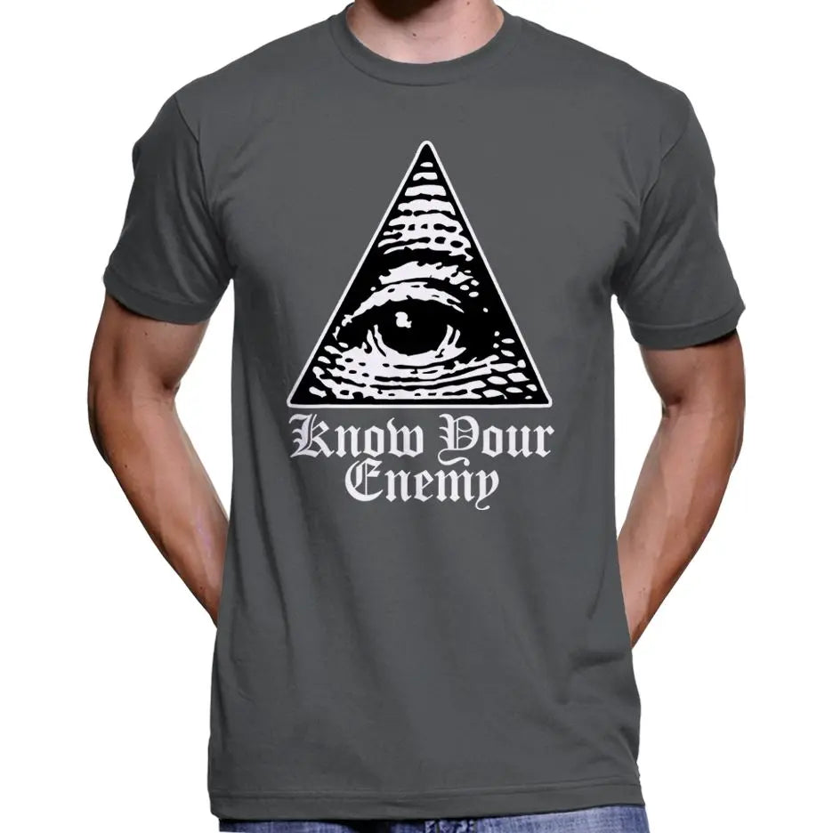 "Know Your Enemy" Anti Illuminati All Seeing Eye T-Shirt Wide Awake Clothing