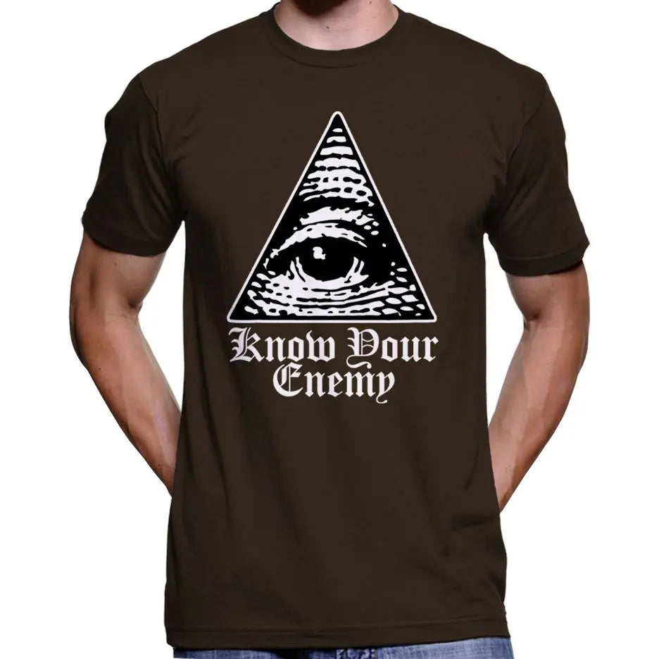 "Know Your Enemy" Anti Illuminati All Seeing Eye T-Shirt Wide Awake Clothing