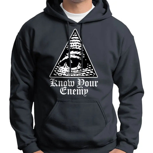 "Know Your Enemy" Anti Illuminati All Seeing Eye Hoodie Wide Awake Clothing