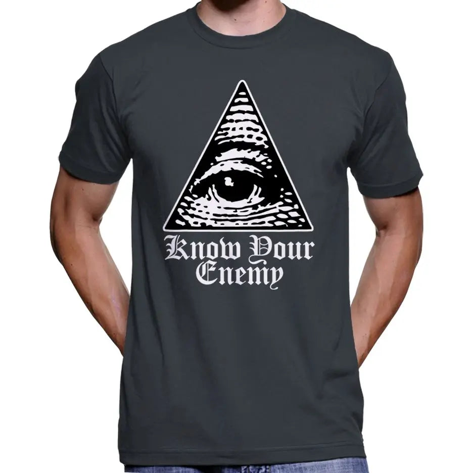 "Know Your Enemy" Anti Illuminati All Seeing Eye T-Shirt Wide Awake Clothing