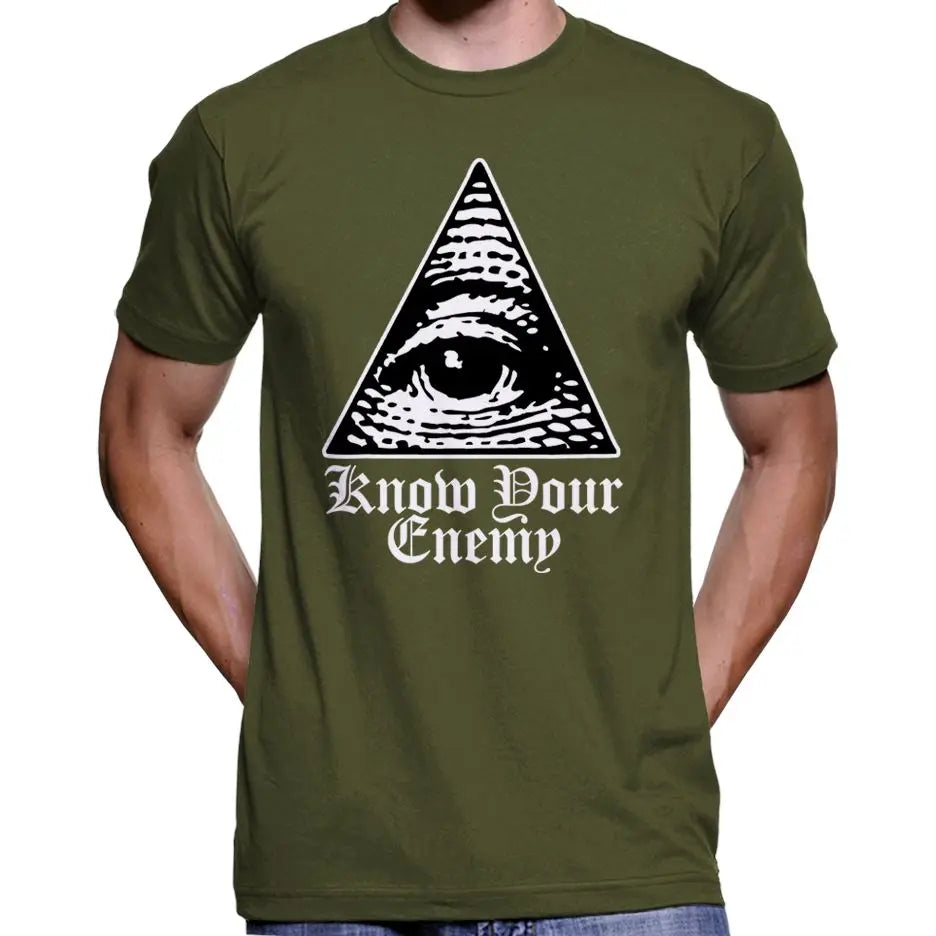 "Know Your Enemy" Anti Illuminati All Seeing Eye T-Shirt Wide Awake Clothing