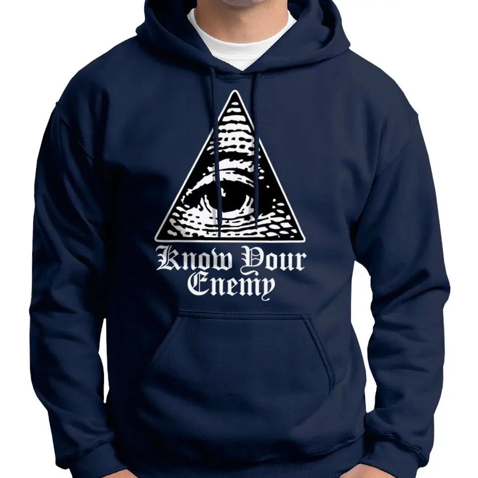 "Know Your Enemy" Anti Illuminati All Seeing Eye Hoodie Wide Awake Clothing