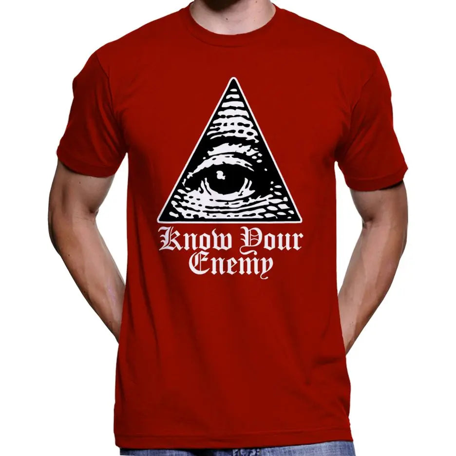 "Know Your Enemy" Anti Illuminati All Seeing Eye T-Shirt Wide Awake Clothing