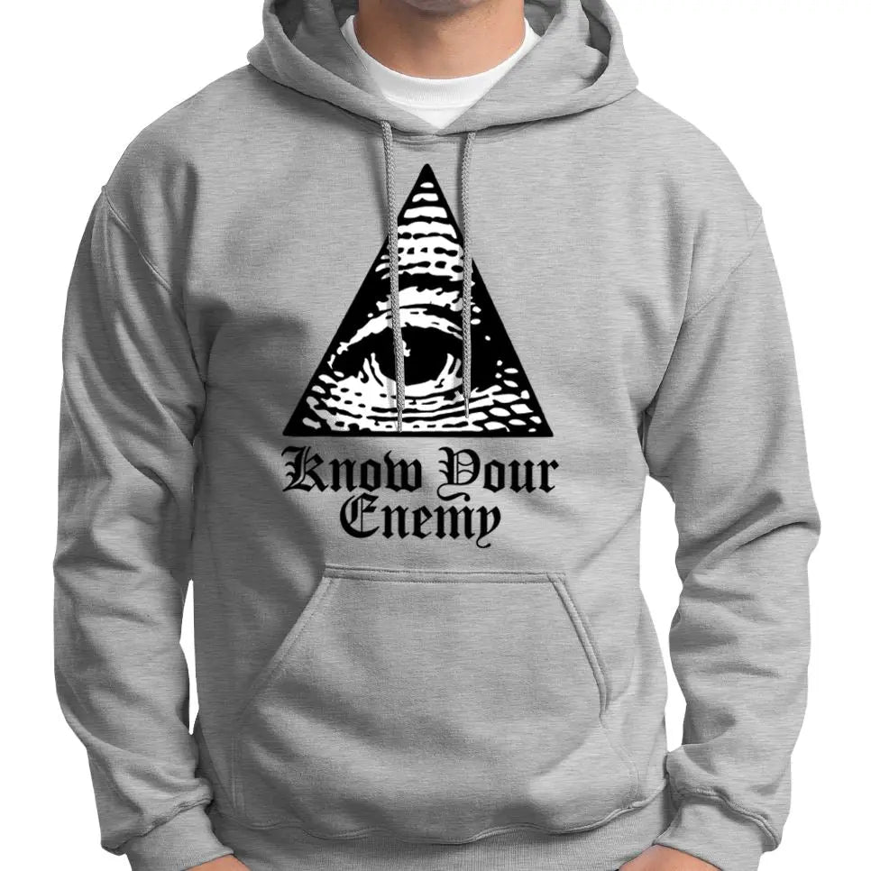 "Know Your Enemy" Anti Illuminati All Seeing Eye Hoodie Wide Awake Clothing