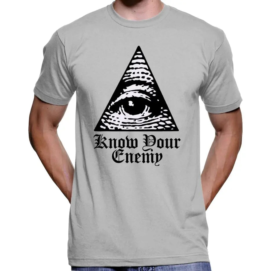"Know Your Enemy" Anti Illuminati All Seeing Eye T-Shirt Wide Awake Clothing