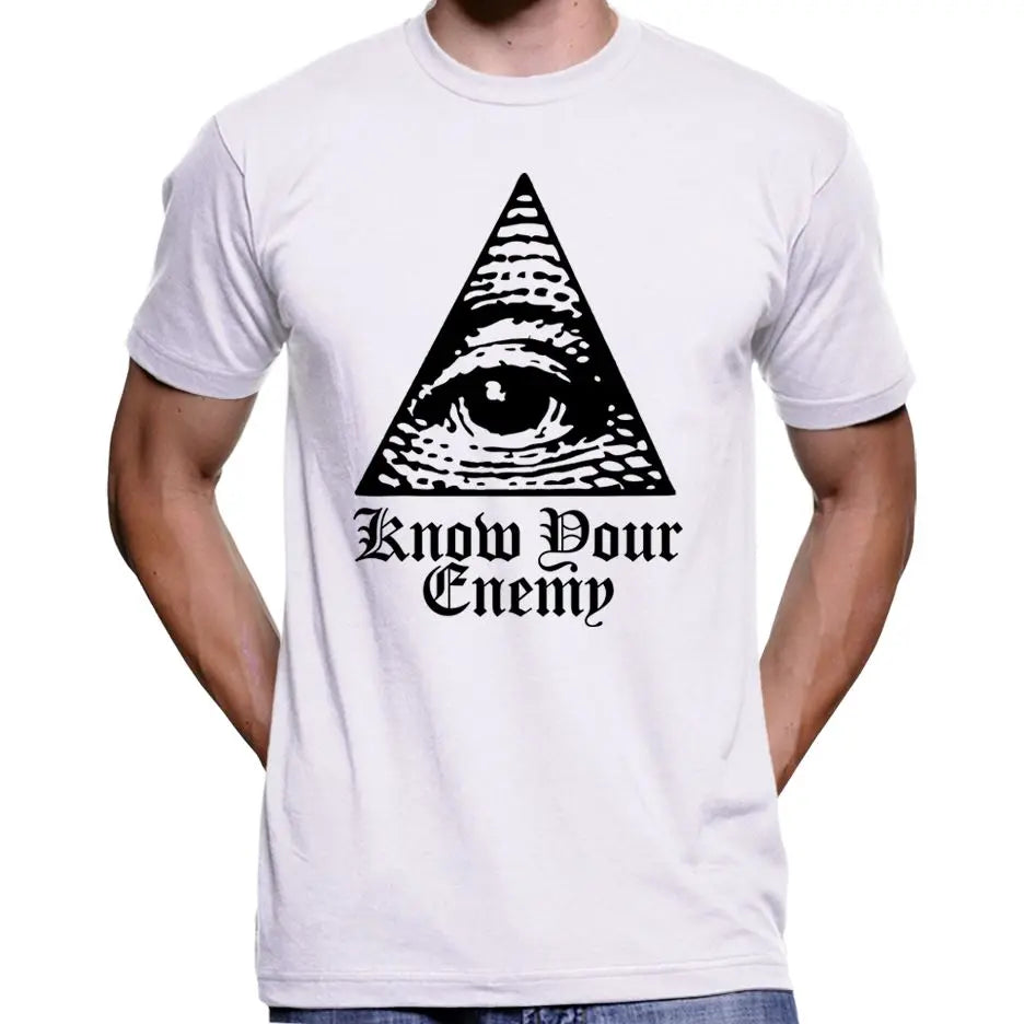 "Know Your Enemy" Anti Illuminati All Seeing Eye T-Shirt Wide Awake Clothing