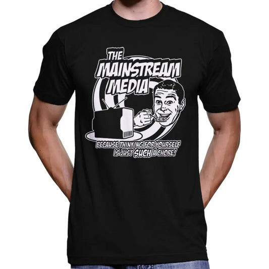 Anti Mainstream Media Satire T-Shirt Wide Awake Clothing